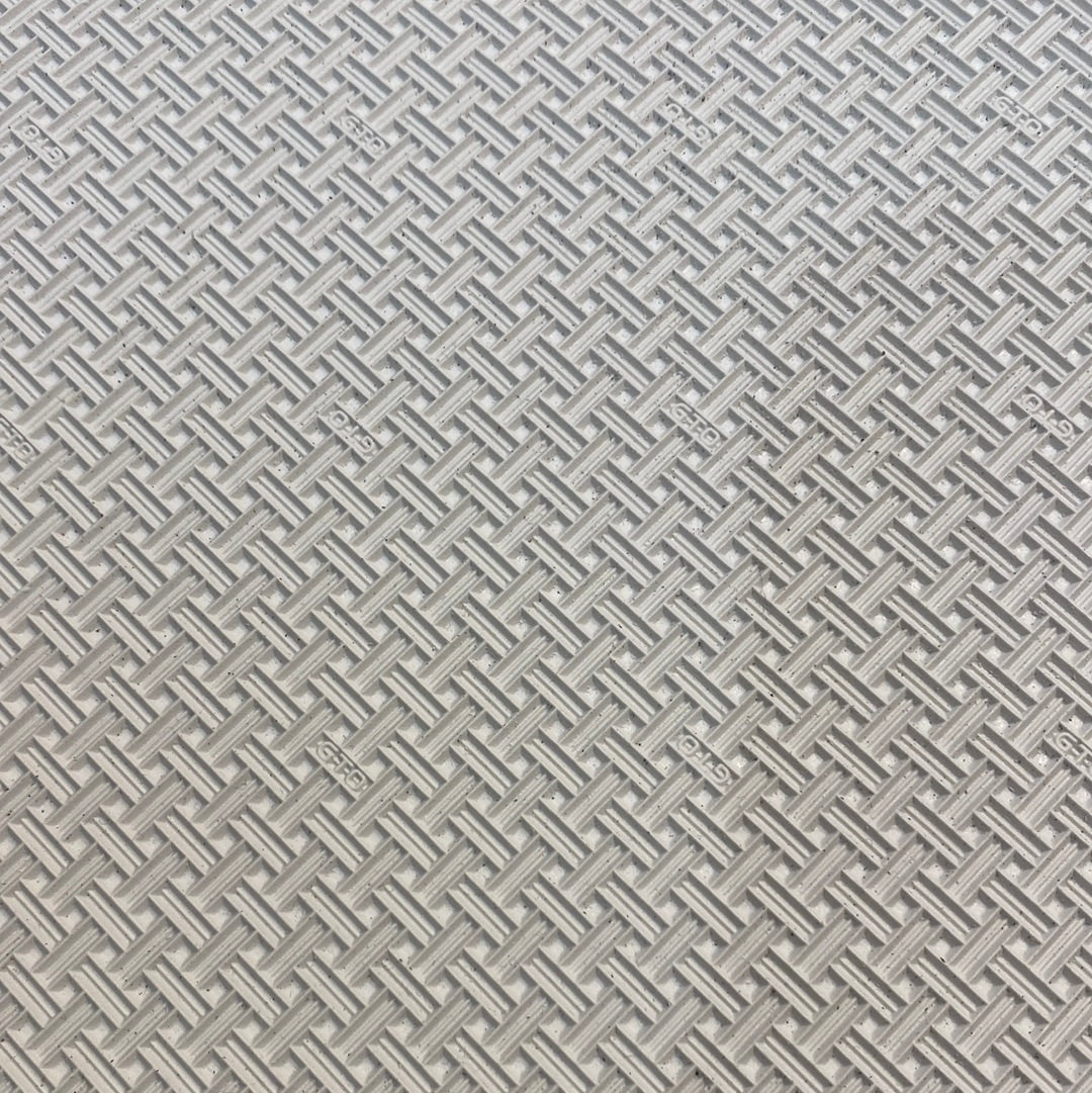 Woven tread rubber sole sheet